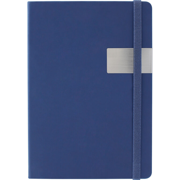 Libreta Peach Grande Azul Frente Resorte