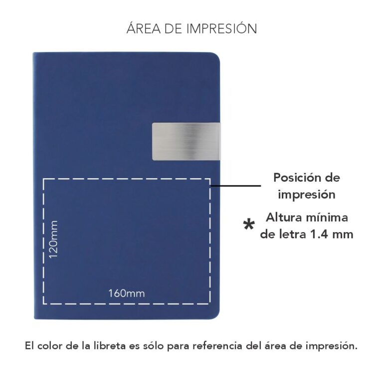 Libreta peach grande impresion