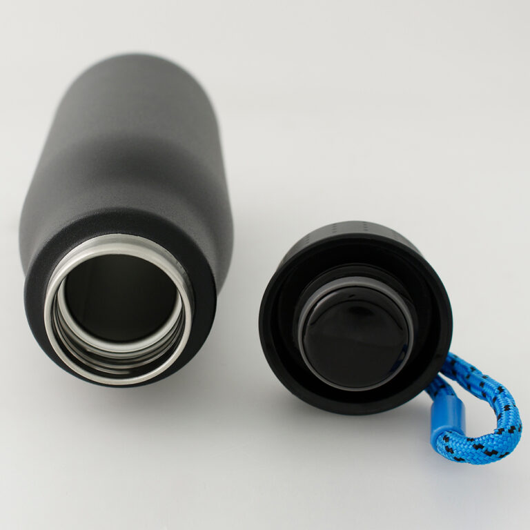 Anfora Soul Negro Cordón Azul destapado frente