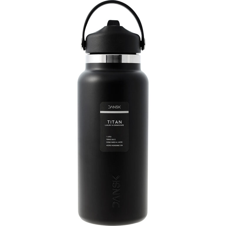 Termo Dansk Titan Negro Frente Etiqueta